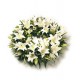 Rounded Oriental Lily Wreath
